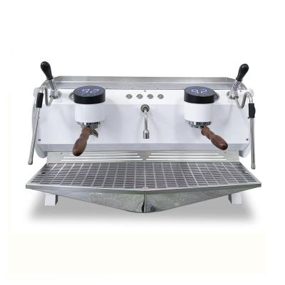 China 6.8Kw Commercial Semi-Automatic Double Group Espresso Coffee Machine with Triple Boilers for sale