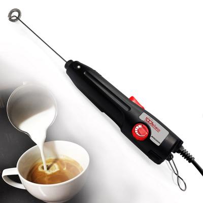 China 220V Electric Milk Frother Mini Handheld Food Blender Coffee Mixer with Speed Control for sale