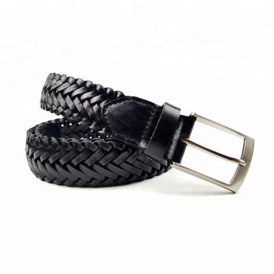 China Belts and Garment Accessory Accessories Shape Punch Free Knitted Women's Leather Belt for sale