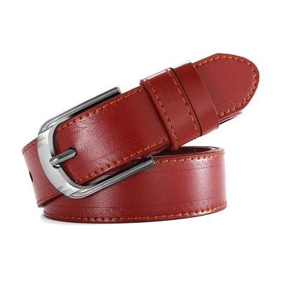 China Wholesale PU Leather Custom Size Alloy Buckle Women Fashion PU Leather Belt for sale