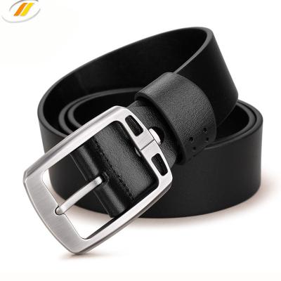 China Durable High Quality Brand Men Leather Belts With Zinc Alloy Buckle for sale