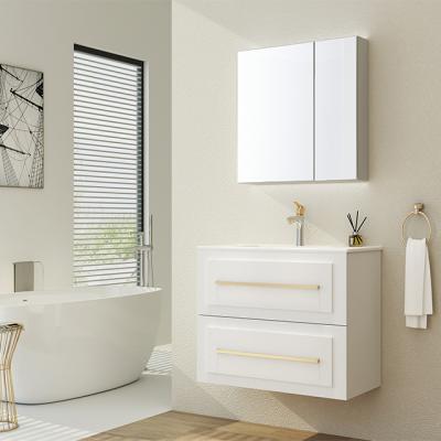 China Hot Sale Modern Design Simple Bathroom Modern White Vanity Vanity Handless for sale