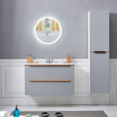 China Modern Design Environmental Friendly Mirror Hot Sale Classic Wooden Bathroom Cabinet for sale