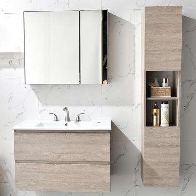 China Hot Sale Environmentally Friendly New Product European USD Bathroom Vanity Cabinet Set Double for sale