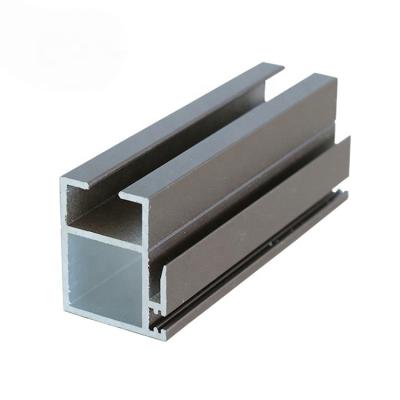 China door & Window OEM Mill Finished Powder Coated Wood Grain Anodized Aluminum Profile For Windows Doors Curtain Wall Pipe Roller Shutter for sale