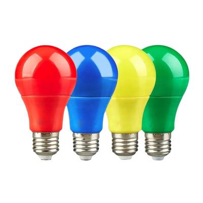 China Theme park 9w e27 led bulb color A19 red green blue yellow pink for sale