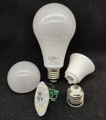 China Hotel 5W 7W 9W 12W 15W 18W A55 A60 A70 A80 led bulb factory supply raw material E27 B22 with SKD part for sale