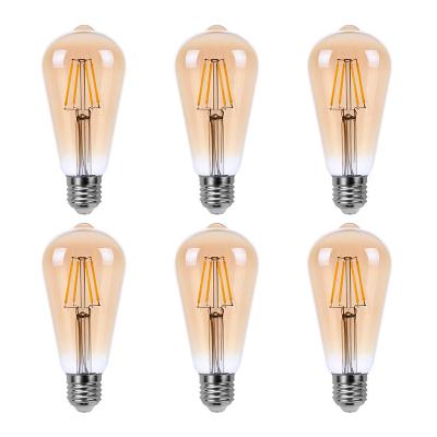 China Hotel firework 4W 6w st64 g80 g95 g125 led edison light bulb e27 for sale