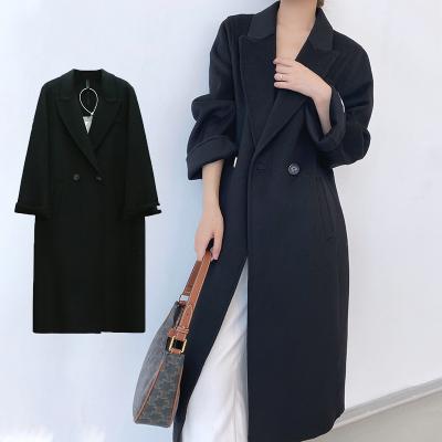 China Anti-Wrinkle Anfeiouna Spring Fleece Winter Warm Woolen Over Coat Slim Korean Outwear Women's Woolen Coat for sale