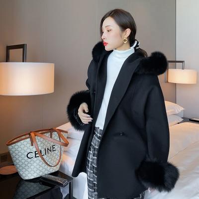 China Anfeiouna Good Quality New Arrived QUICK DRY Winter Clothes Women Fur Coat Shawl Warm Woolen Jackets for sale