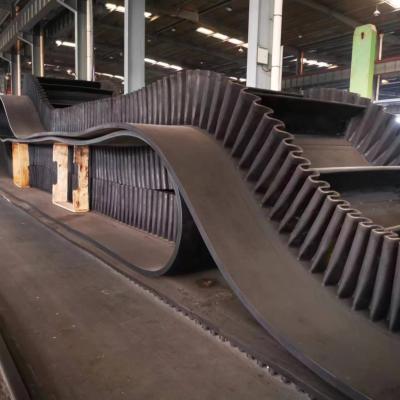 China Anti-overflow Rubber Steel Cord Corrugated Sidewall Conveyor Belt for sale