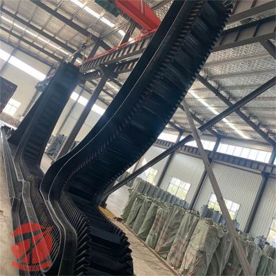 China Abrasive Resistance Rubber Multi Ply Textile Corrugated Sidewall Conveyor Belt for sale