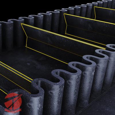 China C Cleat Rubber Multi Ply Textile Corrugated Sidewall Conveyor Belt for sale