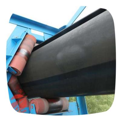 China Rubber Mining Port Pipe Multi Ply Textile Flame Resistant Conveyor Belt for sale