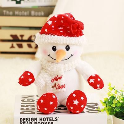 China Plush Cartoon Doll Snowman Christmas Gift Factory Supply Direct Custom Promotional Or Gift Stuffed Toy for sale