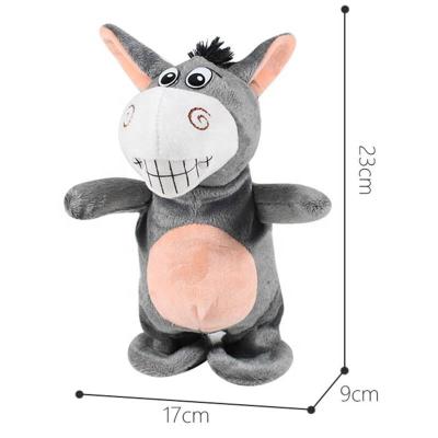 China Educational Toy Donkey Music Pink Talking Plush Stuffed Promotional or Gift Stuffed DOLL for sale