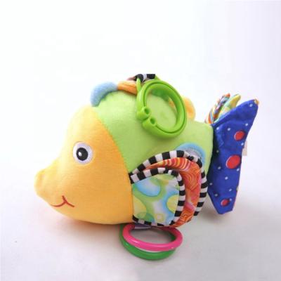 China Promotional or Gift Custom Rainbow Jelly Sing Music Stuffed Fish Plush Toys DOLL for sale