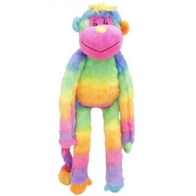 China Wholesale Crazy Screaming Big Eyes Rainbow Monkey Plush Promotional Or Gift Soft Toy for sale