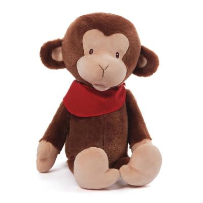 China Custom Soft Toy Promotional Or Gift Black Brown Jumping Monkey Stuffed Doll for sale