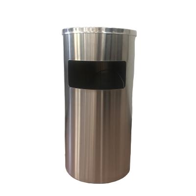 China Stored Trash Bin Garden Home Garden Home Stainless Steel Garbage Bin Stainless Steel Coffee Trash Can Garbage Bin for sale