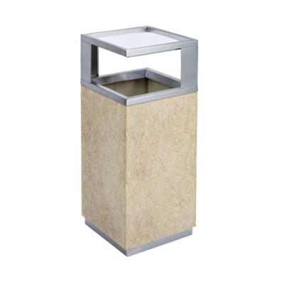 China Sustainable Indoor Recycle Bin Stainless Steel Litter Bin Hotel Public Trash Can for sale