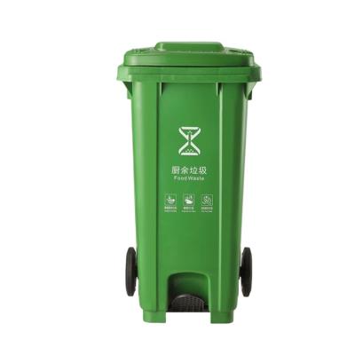 China Sustainable Eco Friendly Outdoor Wholesale Plastic Waste Bin Bins With Wheeled for sale