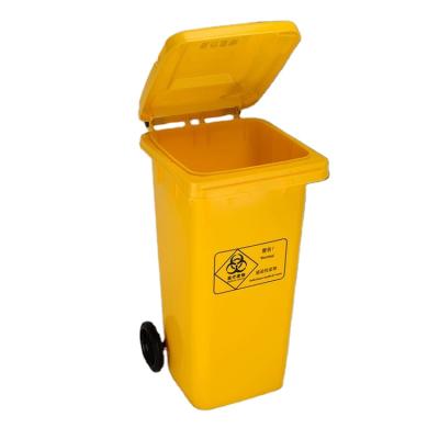 China Sustainable High Quality Plastic Recycling Bin Trash Bin With Wheels for sale