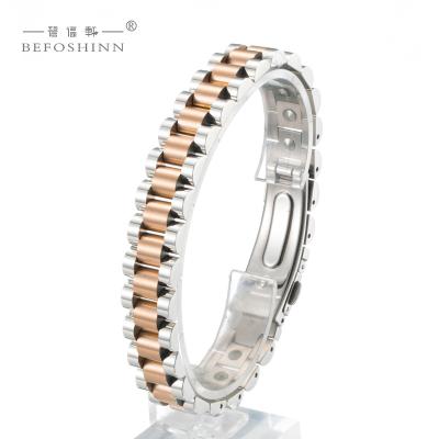 China Hot Official 316 Stainless Steel Germanium Health Bracelet Men Women Japan Korea Certification 99.999% Wholesale Stainless + Pure Germanium for sale