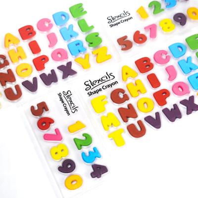 China 26 Letters 8 Colors Radom Combo Shape Flexcils 3D Letters Non Toxic Pencil With Colors For Kids for sale