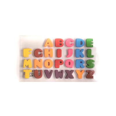 China 26 Colors Random Combination Of Letters 8 Shape Flexcils 3D Letters Non Toxic Plastic Pencil Box Crayons for sale