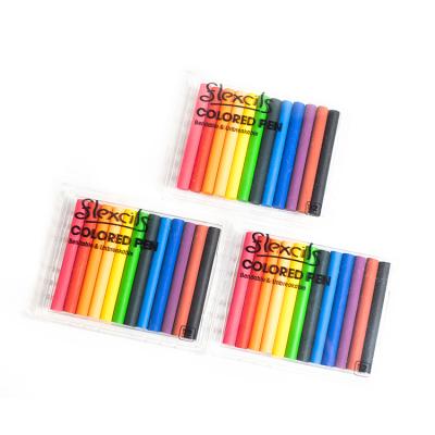 China Flexcils12 Colors China Wholesale 12 Colors Shatterproof Hard Around 7.5Cm Custom Pencil For Kids for sale