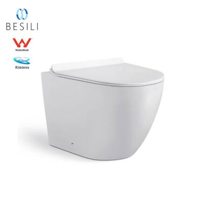 China One Piece Rimless P-Trap Hidden Floor Composting Toilet Cistern With Watermark 2062B for sale