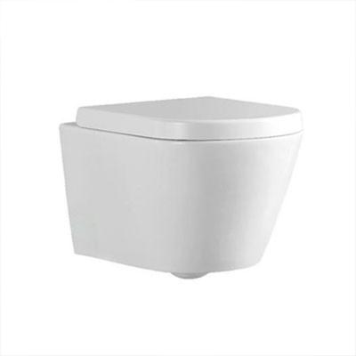 China Hidden Round Rimless Ceramic Wall Hung Toilet Cheap Australian Watermark Bathroom WC Cistern for sale