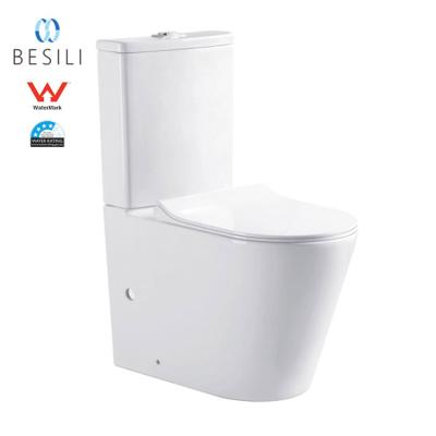 China Double-Flow Australian Standard Toilet Tornado Two Piece Ceramic Toilet With Watermark 2180 for sale