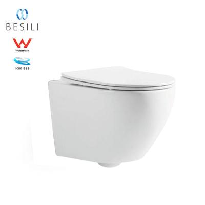 China Luxury Hidden Cistern Australia Bathroom WC Toilet Set With Watermark Certificate Sanitary Ware Wall Hung Toilet for sale