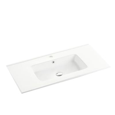 China Clean Easy Under Mounted Sink With CE Ceramic Hand Sink Bathroom Cabinet Sink for sale