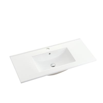 China Easy Clean CE Ceramic Bathroom Sink Modern Basin Cabinet Basin for sale