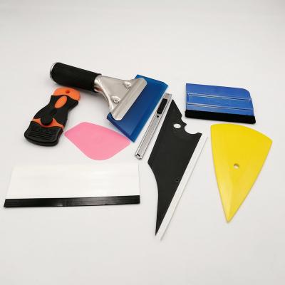 China Vinyl Application Tools Car Window Tint Tools 8 In 1set Vinyl Squeegee Wiper Blade Glass Car Wrapping Tools for sale