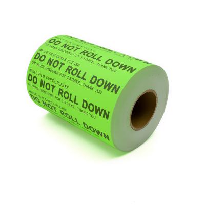 China DON'T ROLL DOWN Sticker Window Tint Tools Car Tint Sticker TM-185-O for sale