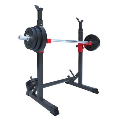 China Factory Wholesale Safe Strength Training Squat Rack Barbell Press Bench Folding Squat Machine Home Gym Equipment for sale