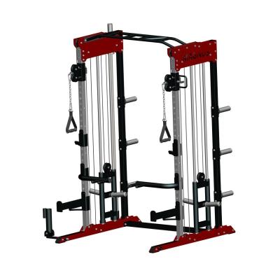 China Indoor Gym Multi Functional Equipment Pulley Rack Cable Crossover Squat Machine for sale