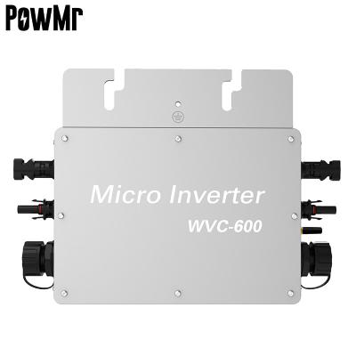 China PowMr 600W Solar On Grid Tie Inverter 120V/230Vac MPPT Solar DC To WIFI Micro Single Phase Power Inverter Monitor 283mm*200mm*41.6mm for sale