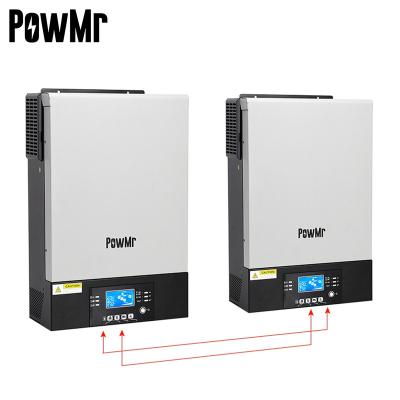 China Solar power system in stock! ! PowMr 10KW 48V 220V Parallel Inverter/Charger+MPPT Solar Charger Pure Sine Wave Off Grid Hybrid Solar Inverter for sale