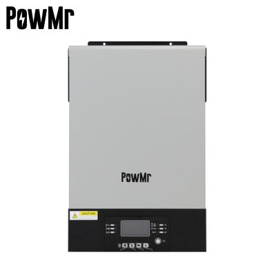 China Solar power system in stock! ! PowMr 5KW 48V Inverter/Charger+MPPT 100A Solar Charger Pure Sine Wave Hybrid Solar Inverter With Parallel Function for sale