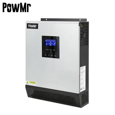 China 3KVA 2400W 230V Hybrid Solar Inverter Embedded With 24VDC PWM 50A Solar Controller PS-3KVA 43*35*18 for sale