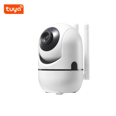 China Tuya Wireless Camera 1080P Smart Home Baby Monitor Built-in Cloud WiFi Siren Indoor Home Surveillance Radio With Auto Tracking for sale