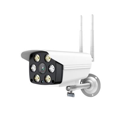 China Built-in siren 1080p cctv security camera system 4ch wifi nvr kit wireless cctv set 4 camera price for sale