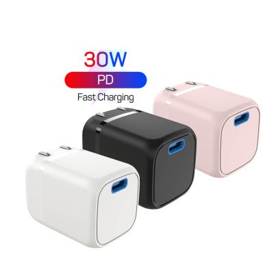 China OEM New Arrivals 30W PD Wall Charger Support 30W A-port USB-C Fast Wall Charger For iPad Pro Tablet For Mobile Phone Charger for sale