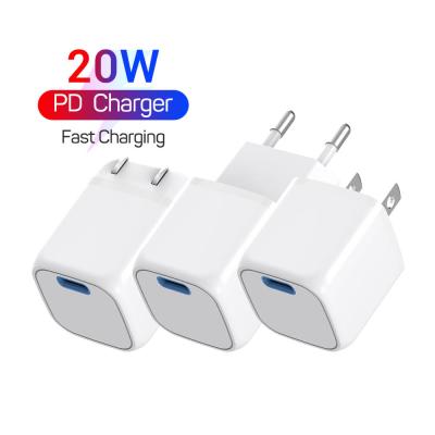 China Quick Charging 20W USB-C Wall Adapter GaN Palladium Mini Compact Power Adapter Power Charger Fast Charging Adapter For iPhone for sale