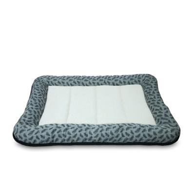 China Viable OEM Custom Logo Promotional Gray Foldable Luxury Available Wholesale Sofa Large Pet Dog Bed for sale